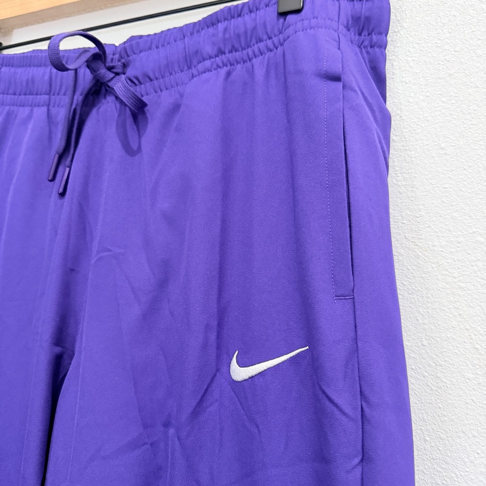 NEW Nike Womens Dri-FIT Football Training Pants Purple Snap Cuffs Size M - Picture 5 of 9